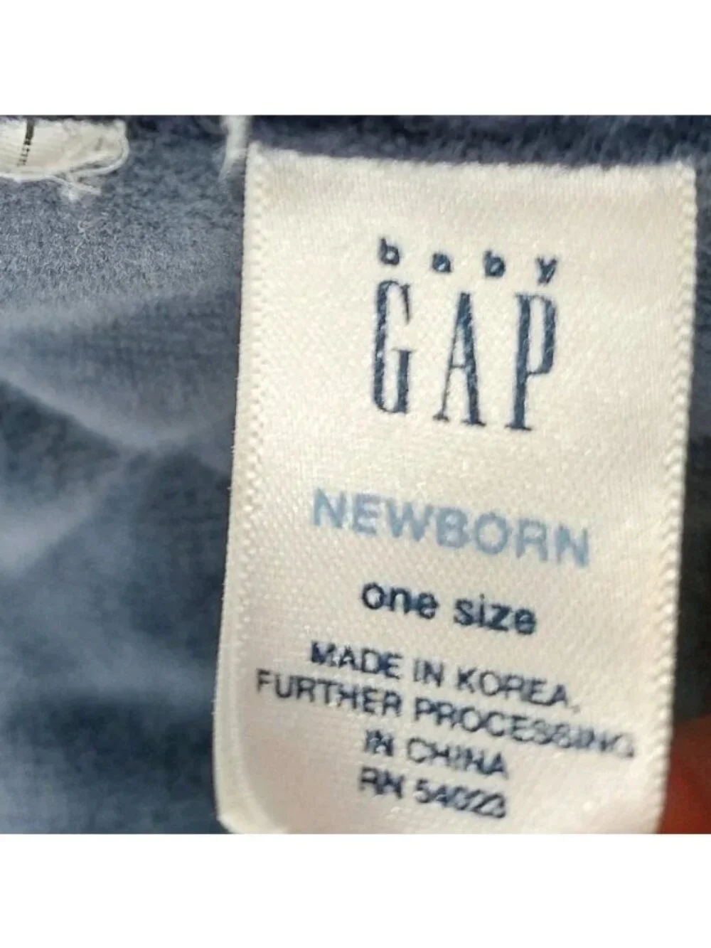 Baby Gap Baby Blanket Navy Diamond Pattern Square 27